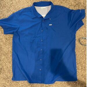 Columbia PFG Performance Fishing Gear Button Down‎ Short Sleeve Shirt